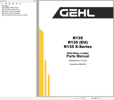 gehl 135 skid steer belt diagram|gehl r135 manual.